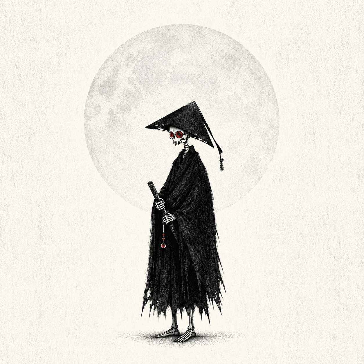 Mourn beneath a pale moon